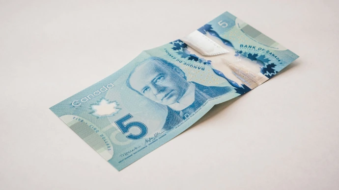a close-up of some money